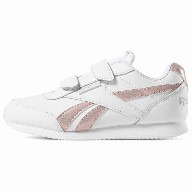 Reebok Royal Classic Jog 2 Shoes Girls White/Pink India QV5931EW